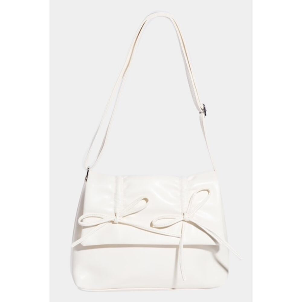 LEATHER BOW KNOT SQUARE FASHION BAG